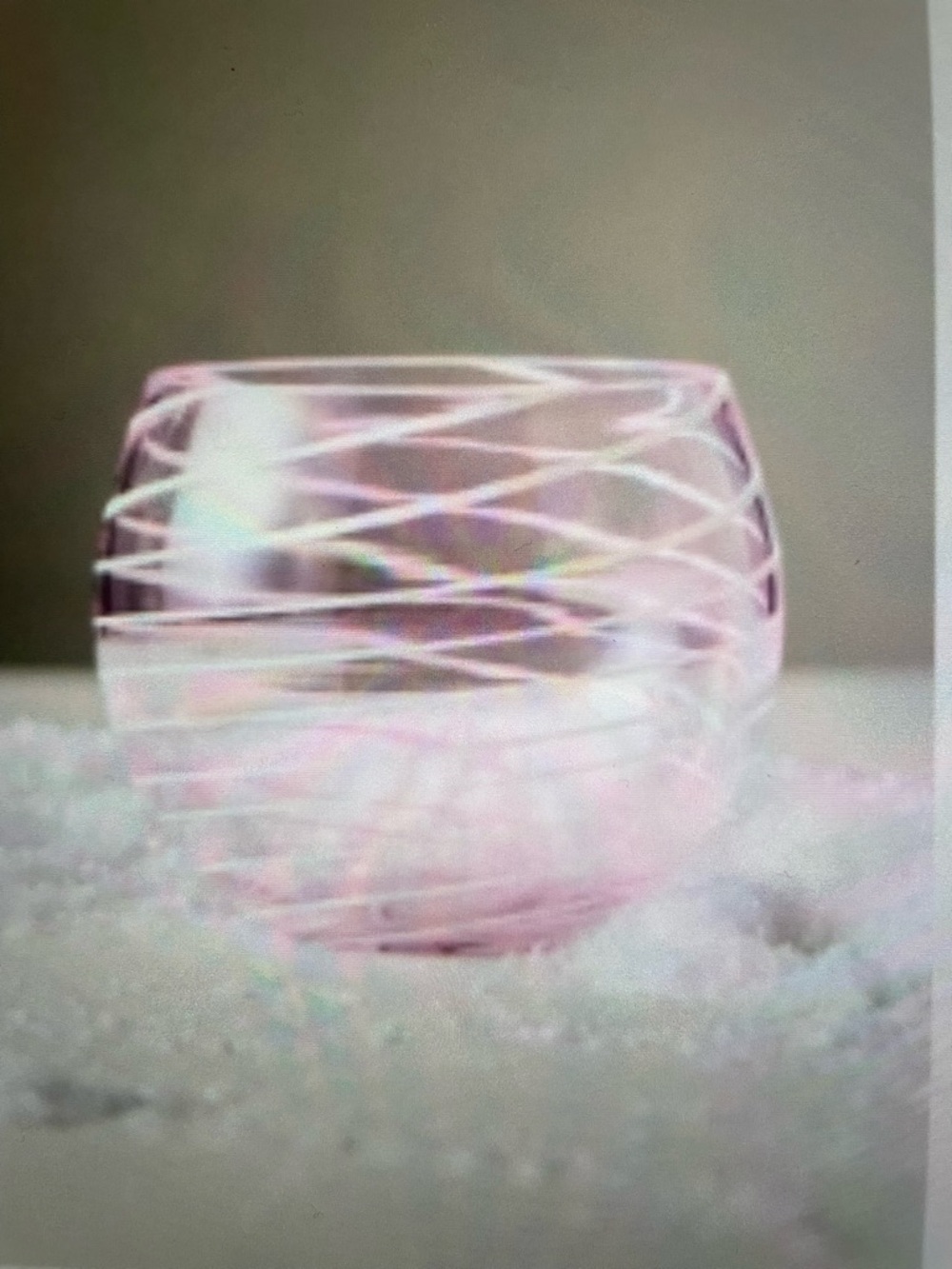 ❤️ ANTHROPOLOGIE ARABESQUE STEMLESS WINE GLASS NEW